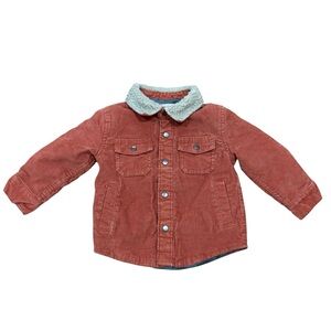 Cat & Jack corduroy jacket Sherpa collar quilted interior 12 months baby kids
